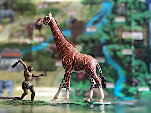 Giraffa＝キリン、ネアンデルタール人＝Homo neanderthalensis
